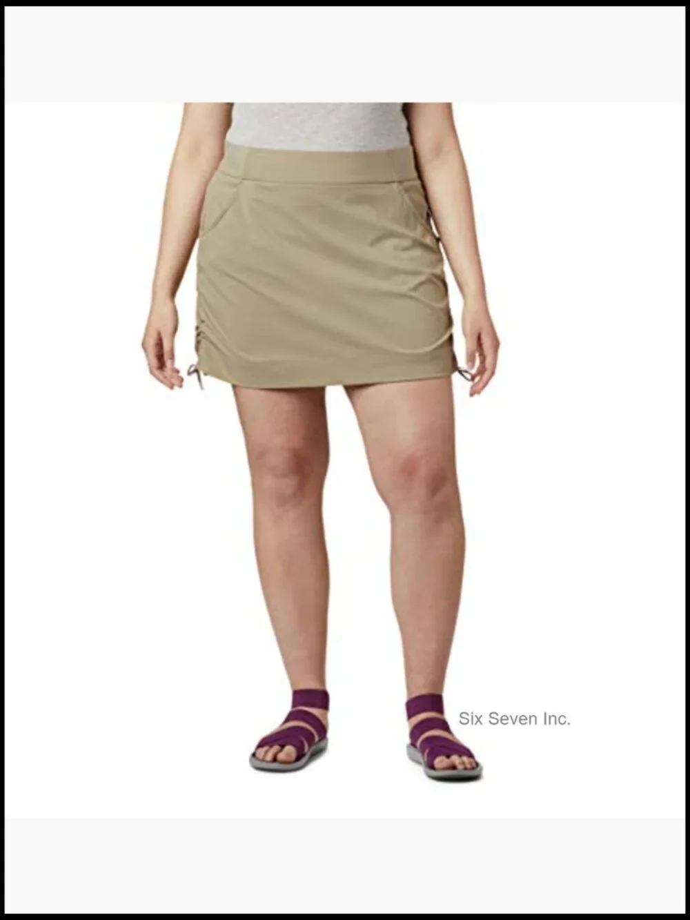 Skort with UV Protection, Water Resistant, 2-Way Stretch, Built-in Shorts